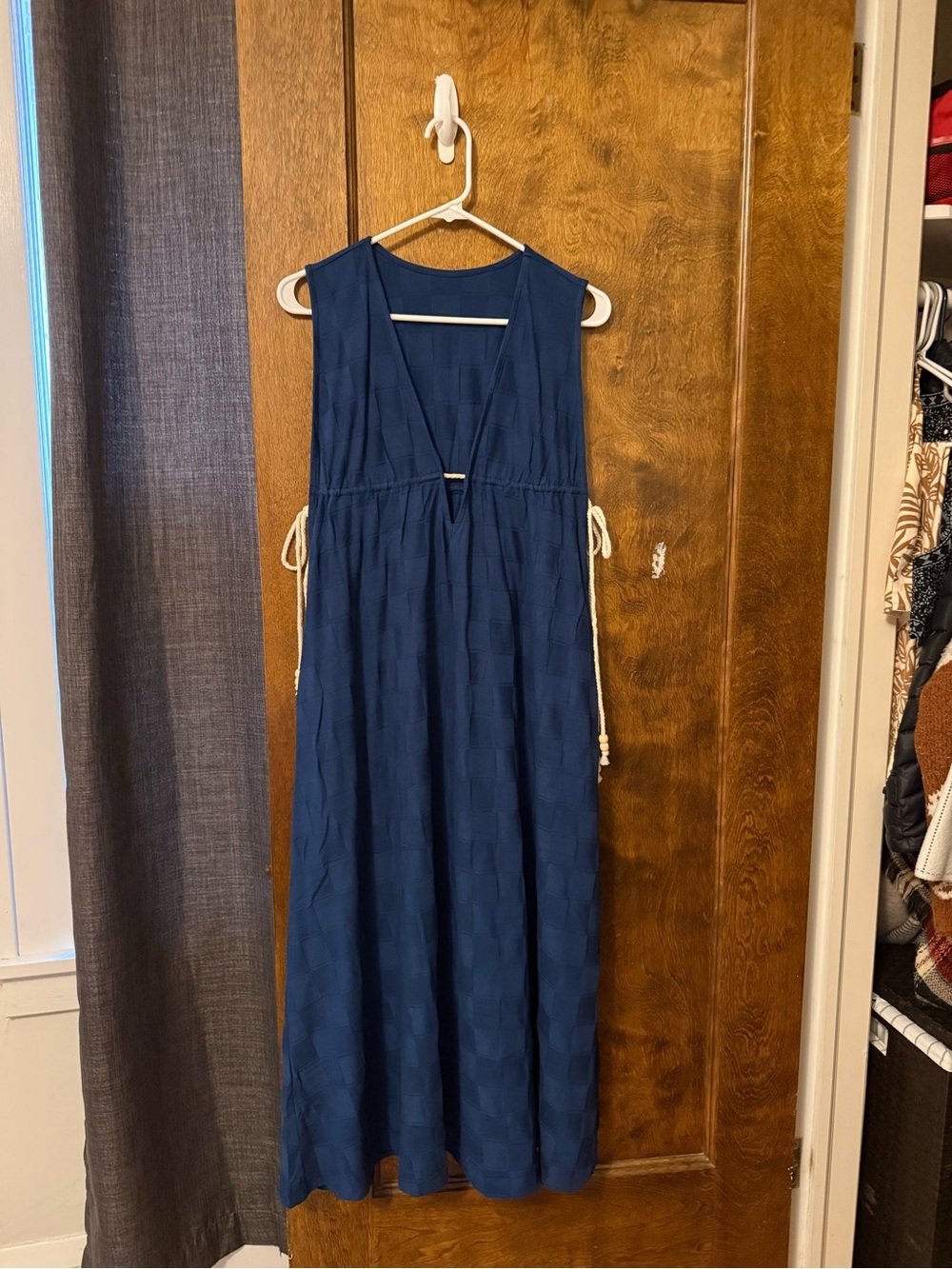 Free People Deep Navy Sleeveless V-Neck Maxi Dress